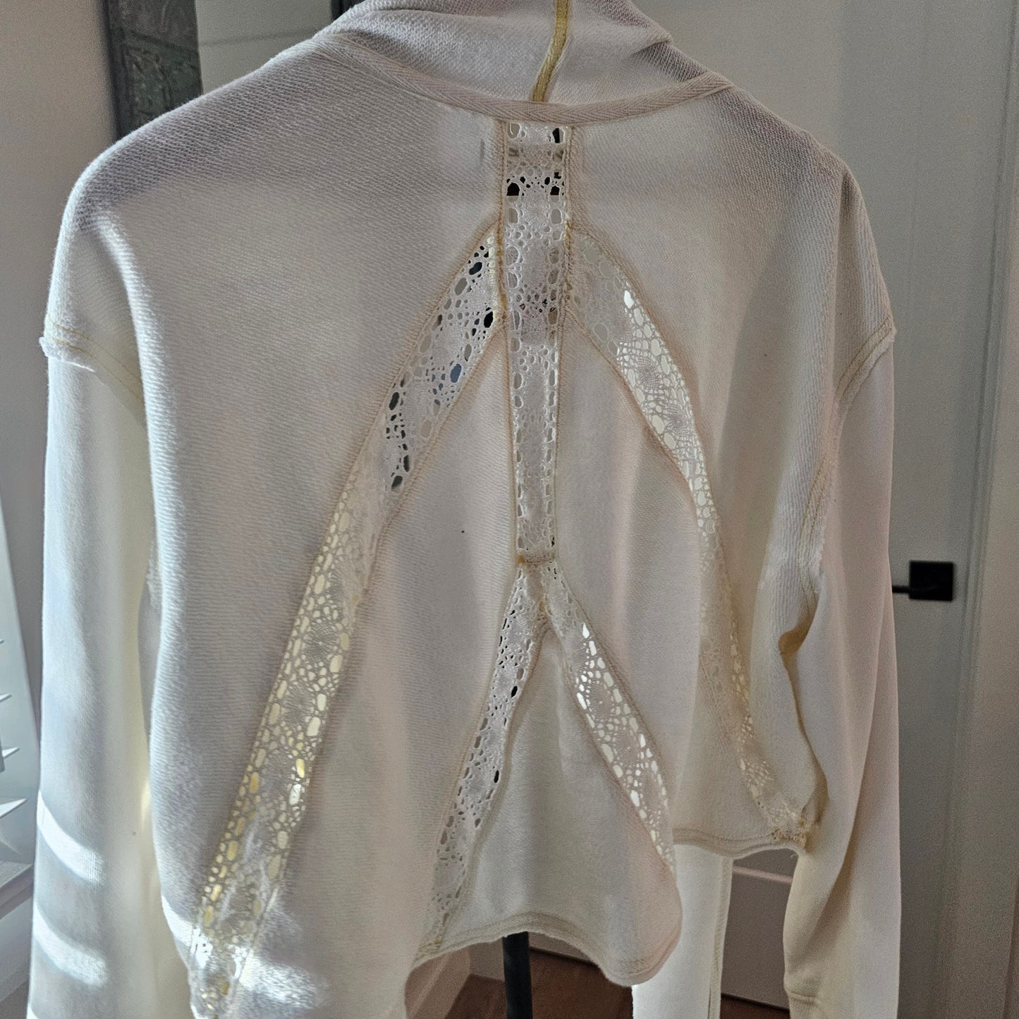 NWT Free People Lost Cause Cardigan W/ Crochet Ladies Size Large