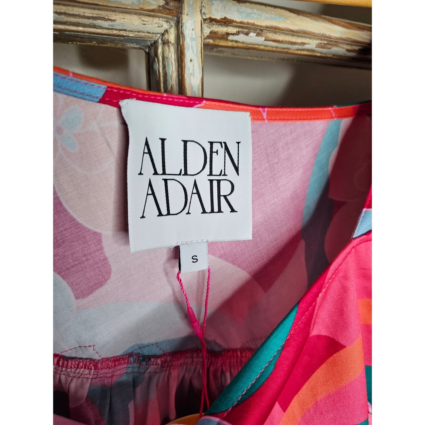 NWT Alden Adair Chandler Trippy Mini Babydoll Dress Size XS