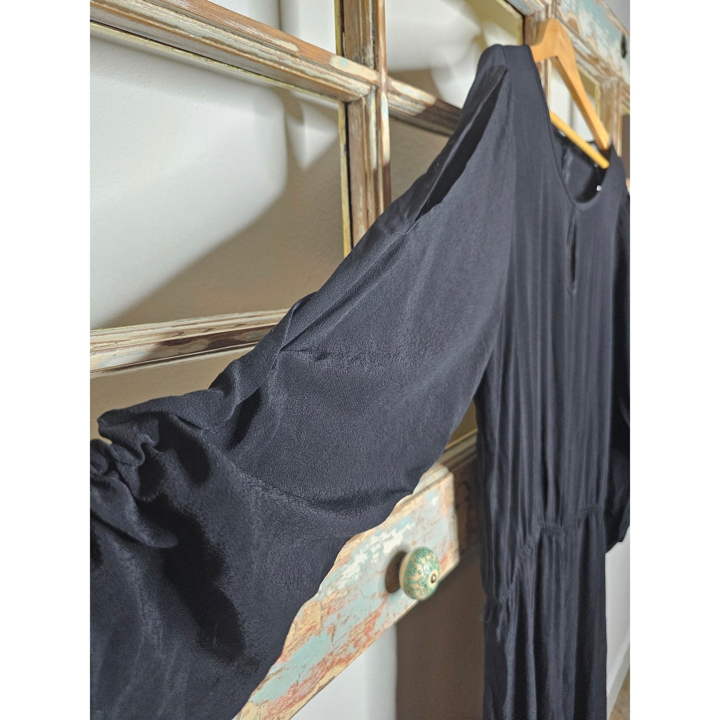 NWT Avenue Black Cold Shoulder Boat Neck Ladies Jumpsuit size 18/20