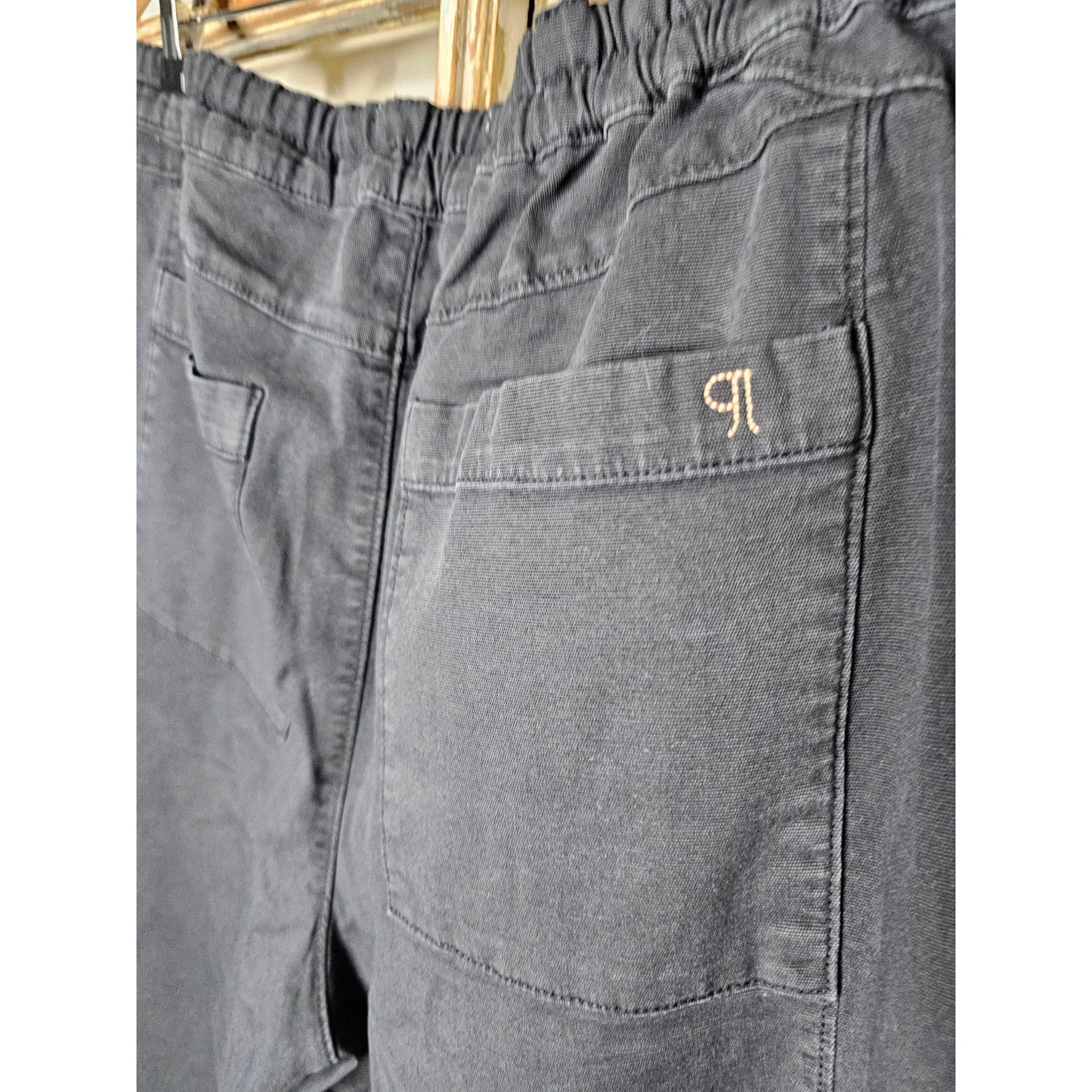 NWT Anthropologie Pilcro Carbon Cotton Elastic Waist Pants Ladies size 1X