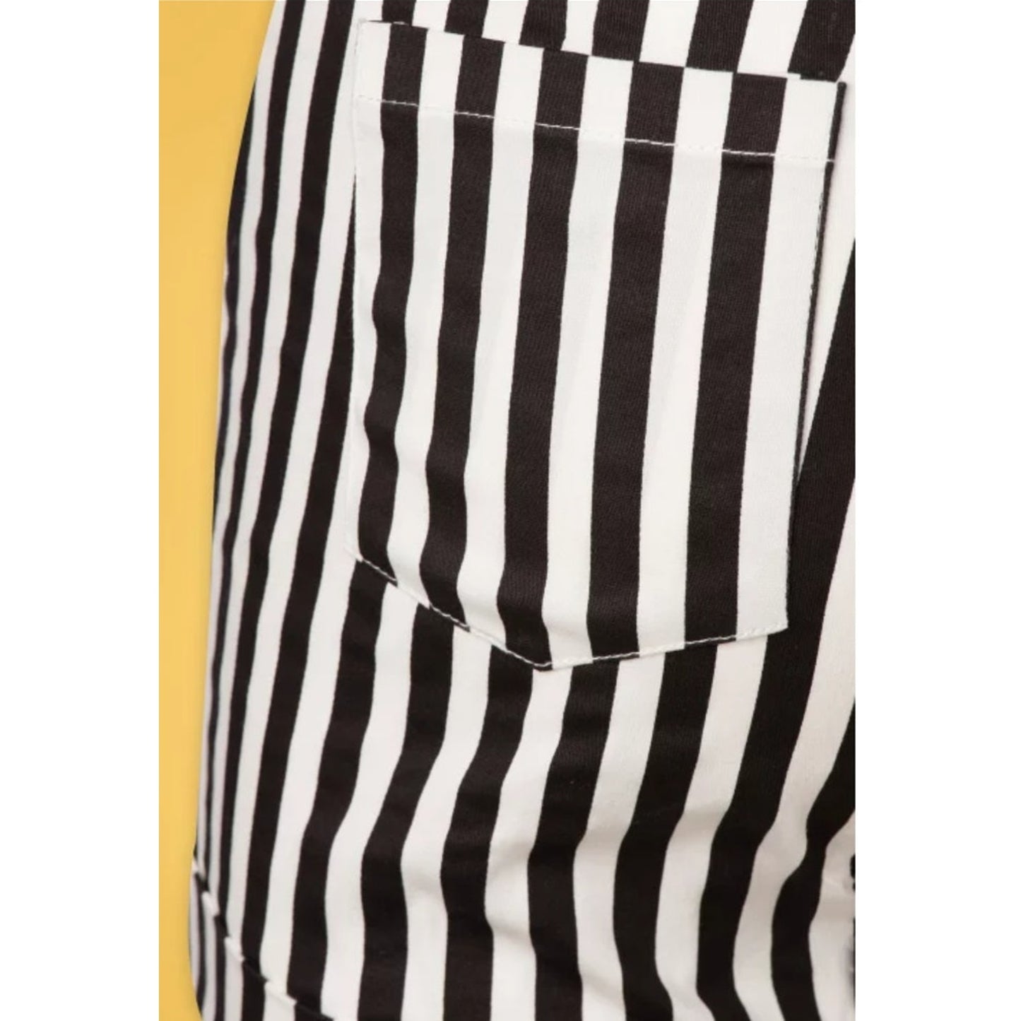 NWT Katakomb 50s Connie Striped Shorts in Black/White Size XS