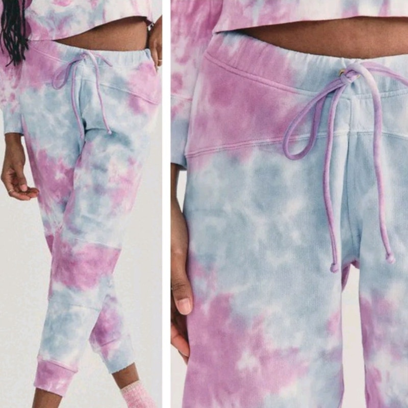 NWT LoveShackFancy Etty Sweatpant In Storm Tie-dye Ladies size Medium