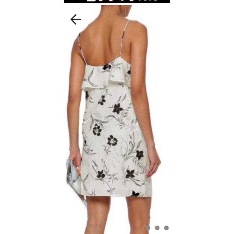 NWT Alice + Olivia Bess Floral Slip Dress Spaghetti Straps size Large