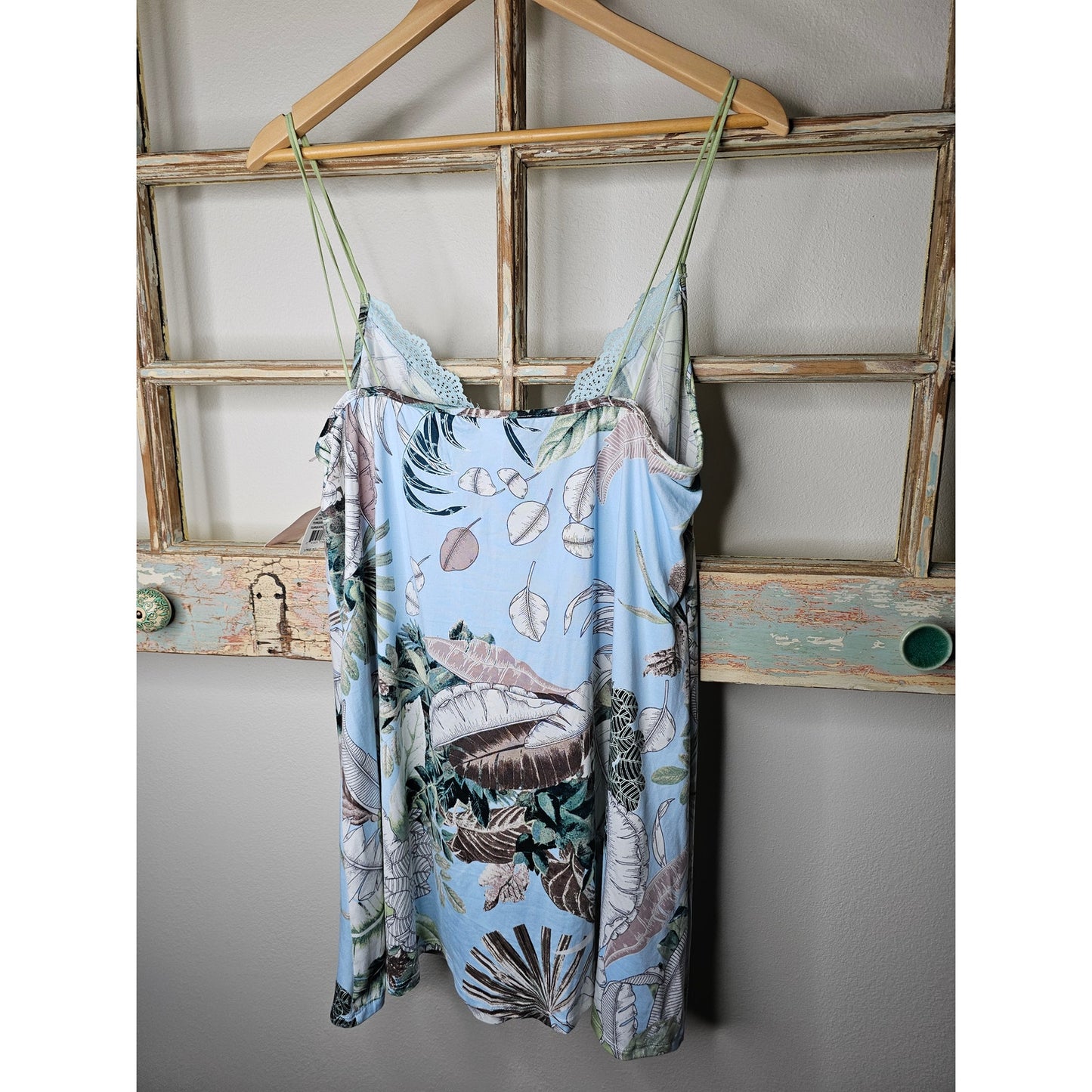 NWT Linea Donatella Floral Spaghetti Strap Nighty Ladies size XL