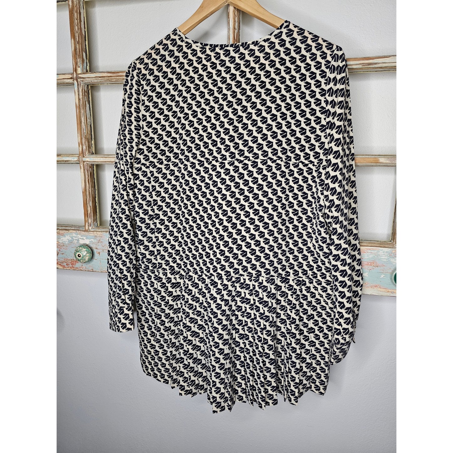 Maeve Anthropologie Selva Bird Print Tunic Mini Dress Tunic Size Medium