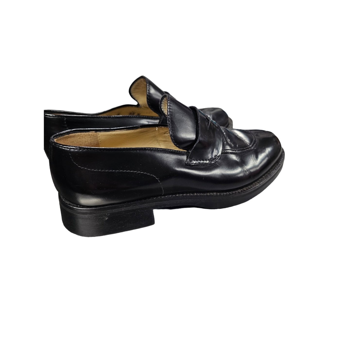 Fieramosca & Co Ladies Black Leather Loafers Size 6