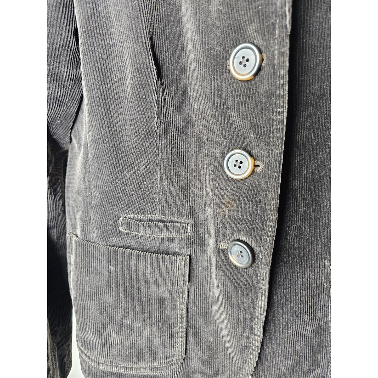 Gap Corduroy Brown Blazer 3 button closure ladies size 6