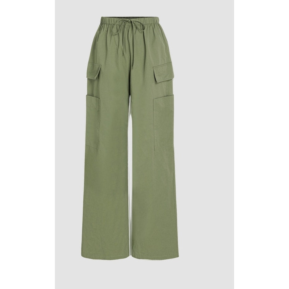 NWT Cider Cargo Pocket Wide Leg Trousers Ladies Size Medium