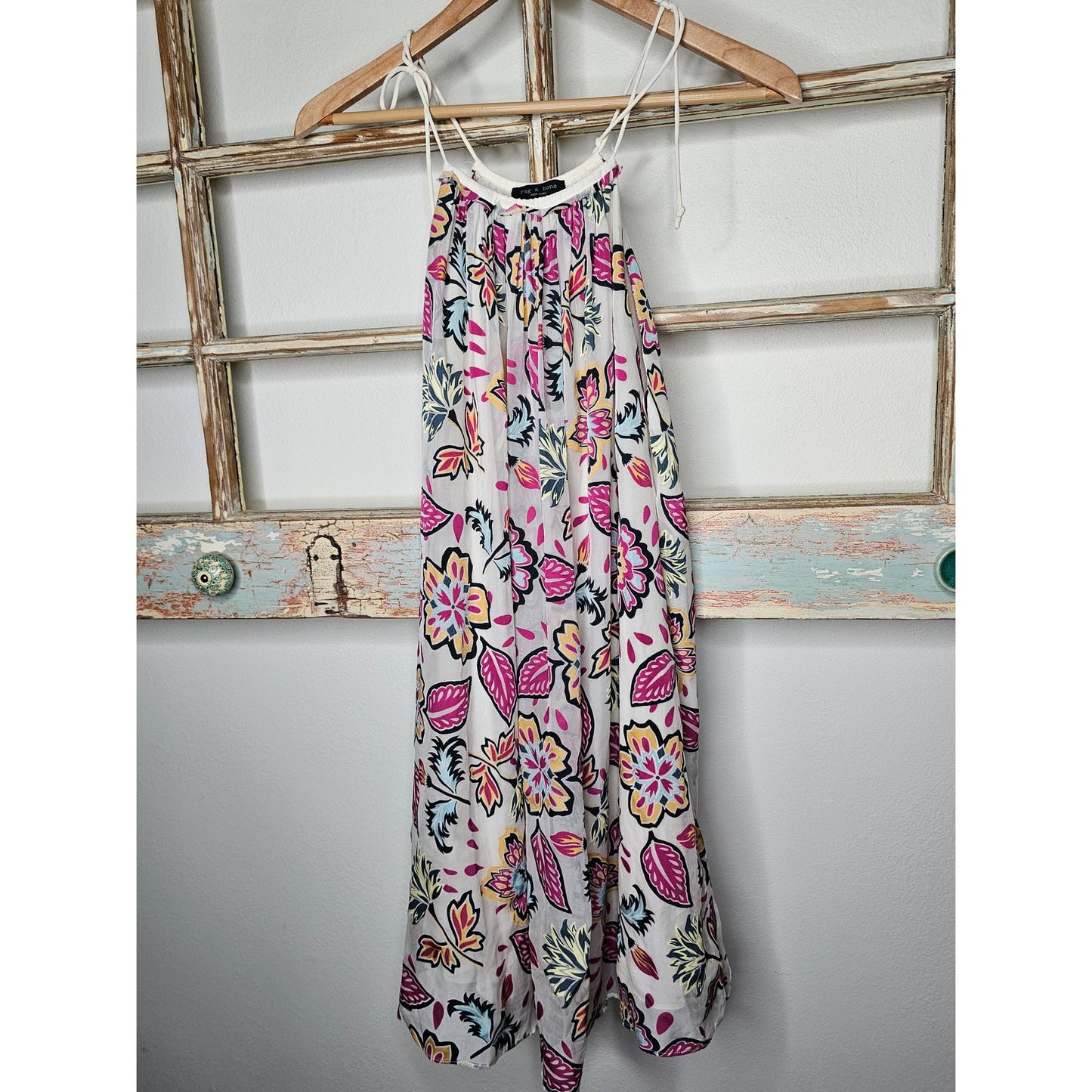 NWOT Rag & Bone Bailey Silk Blend Mini Floral Sleeveless Dress size Medium