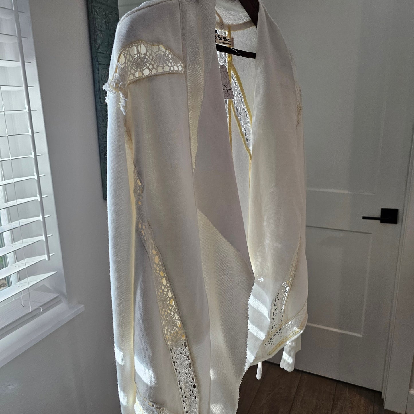 NWT Free People Lost Cause Cardigan W/ Crochet Ladies Size Large