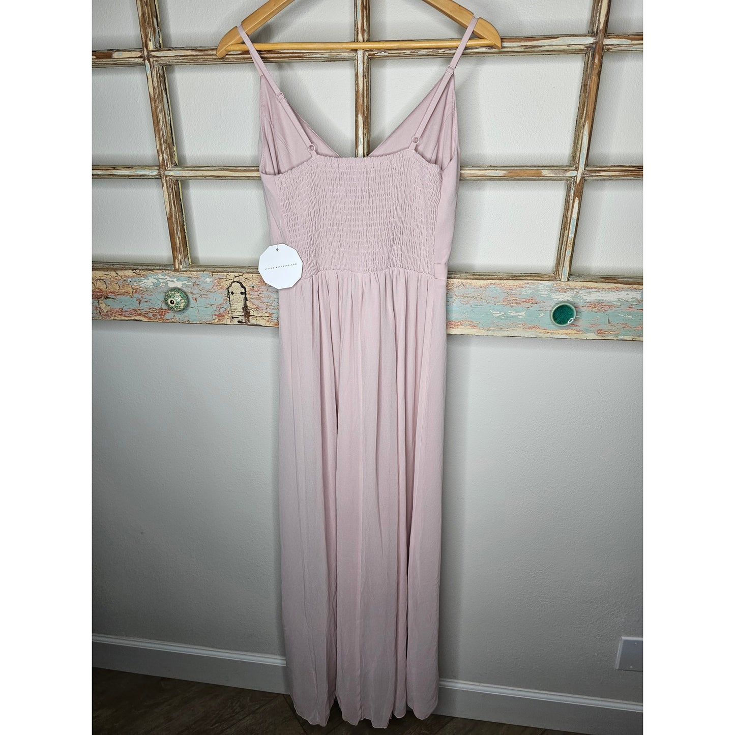 NWT Little Mistress Blush Colored Bridesmaids Dress Size 10