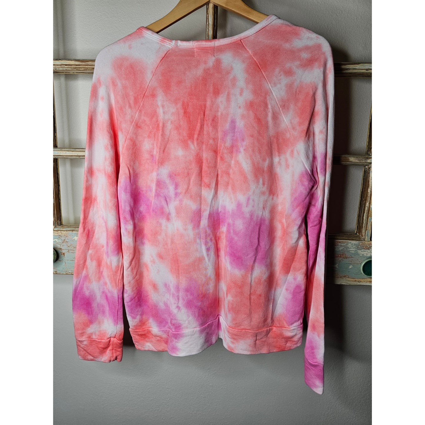 NWOT Sundry Pink/Orange/White Tie Dye Sweatshirt Sundry size 2/ Medium