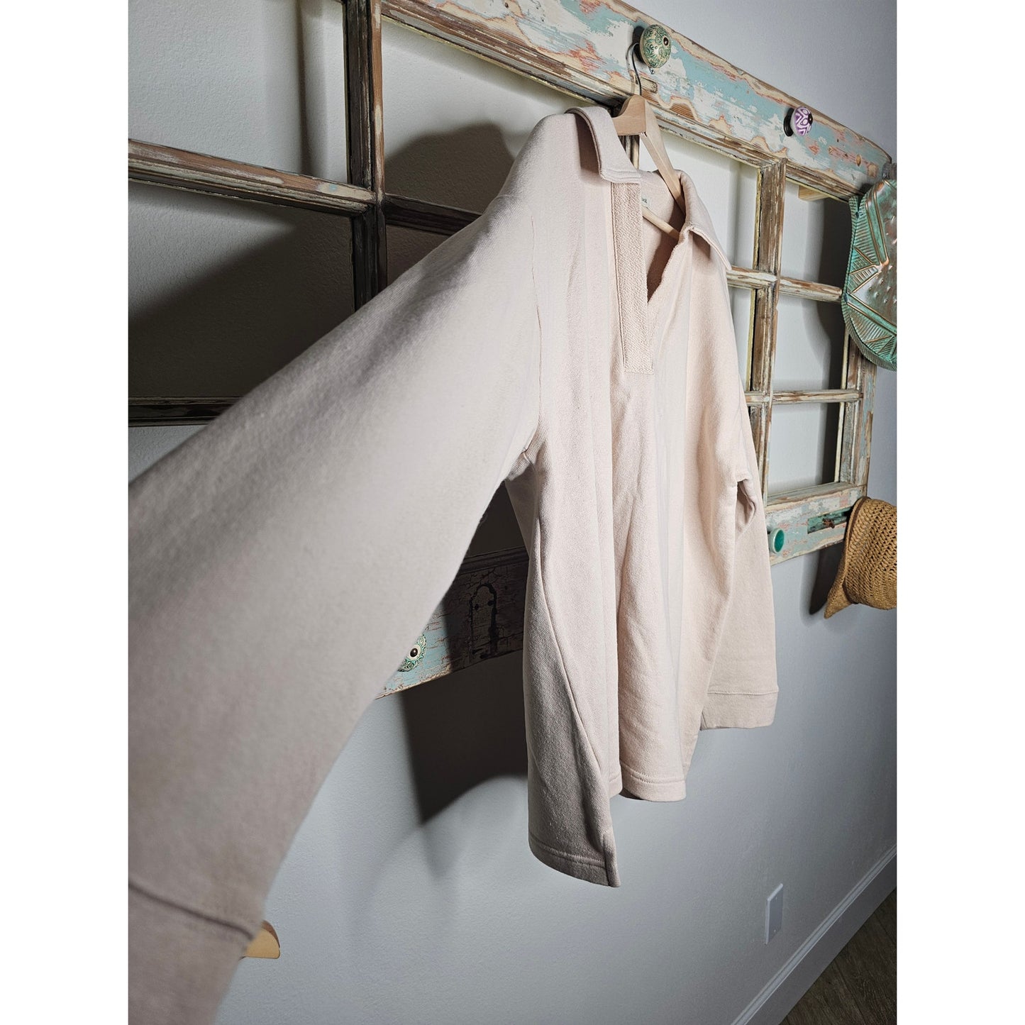 Madewell Cotton-Hemp Oversized collared Sweatshirt Ladies size 1X