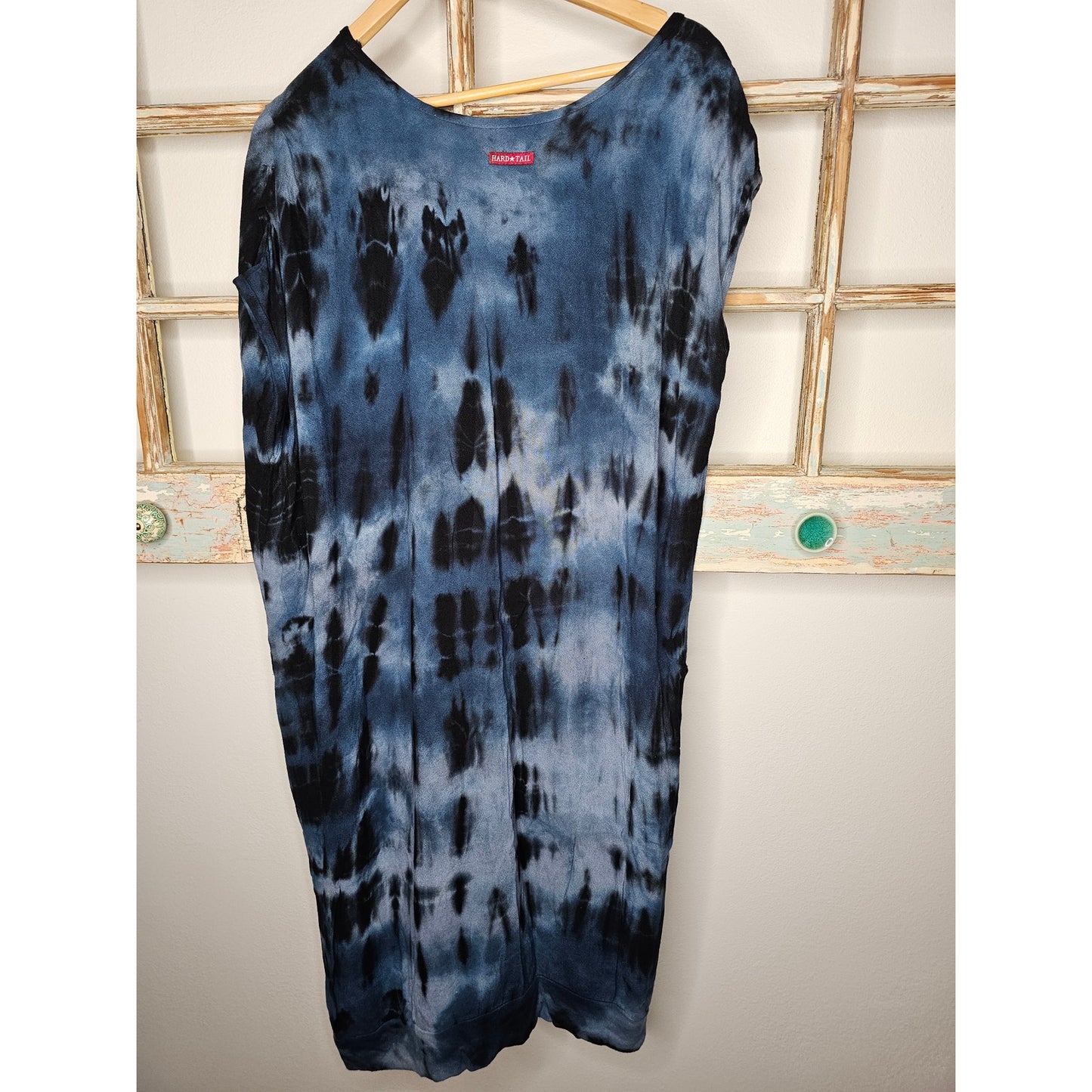 Hard Tail Batik Tie Dye Asymmetrical Ladies Medium Boho Dress