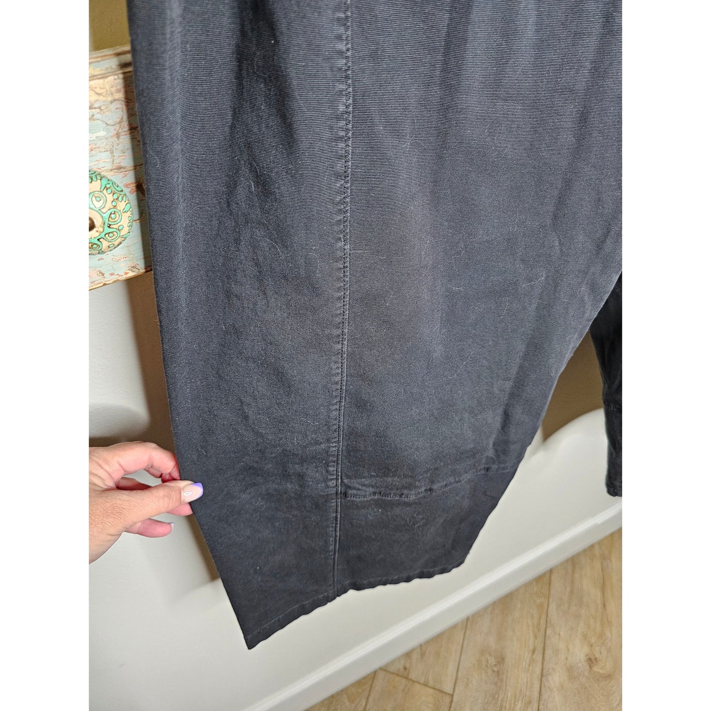 NWT Anthropologie Pilcro Carbon Cotton Elastic Waist Pants Ladies size 1X