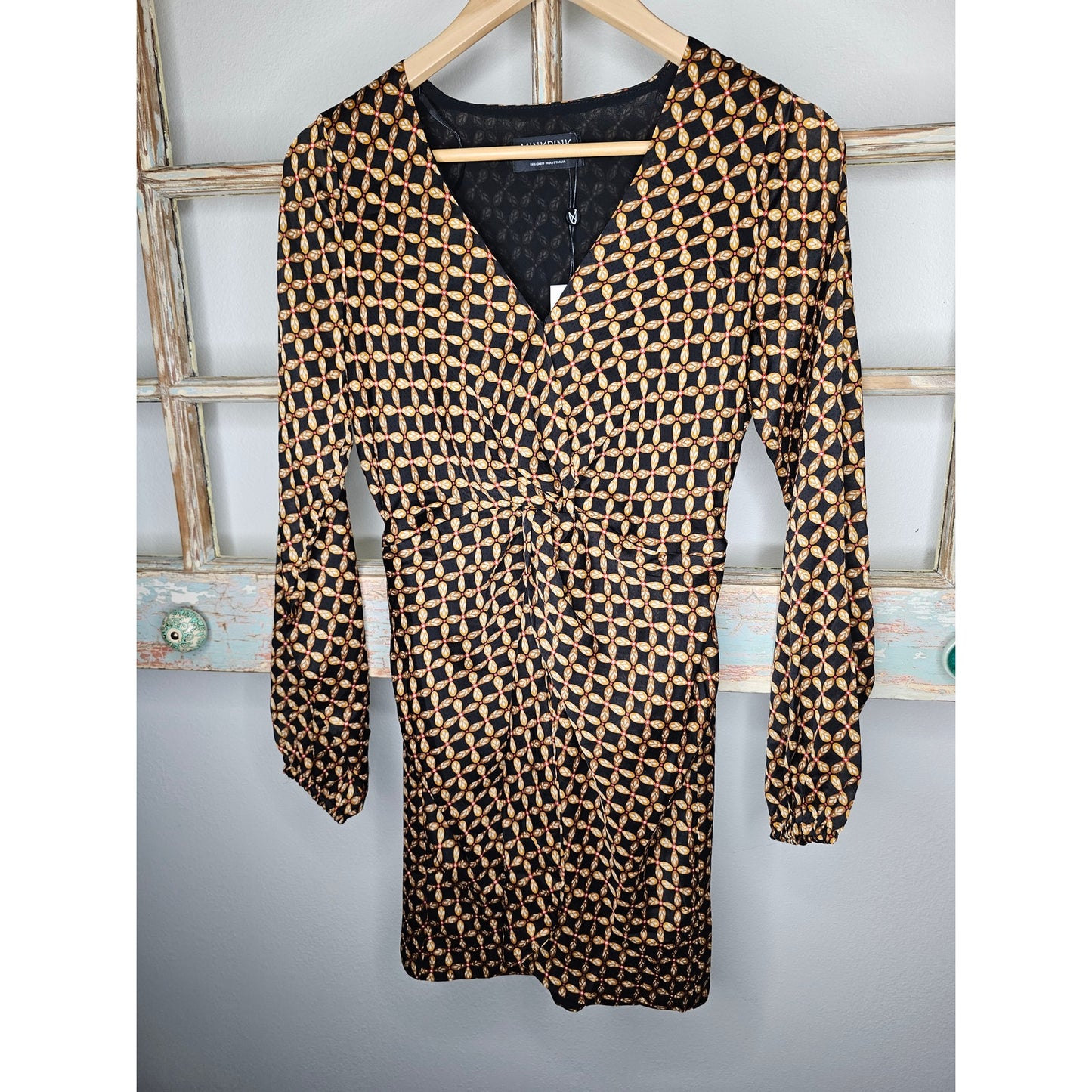 NWT Minkpink Valentina Wrap Mini Dress Ladies size XS