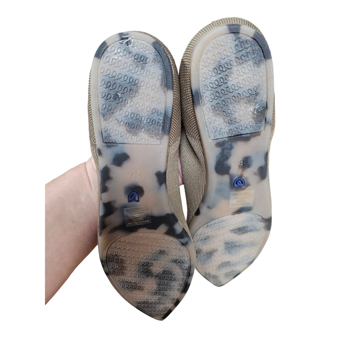 NWOB Rothy's Taupey Pointy Ballerina Flat Ladies size 8.5