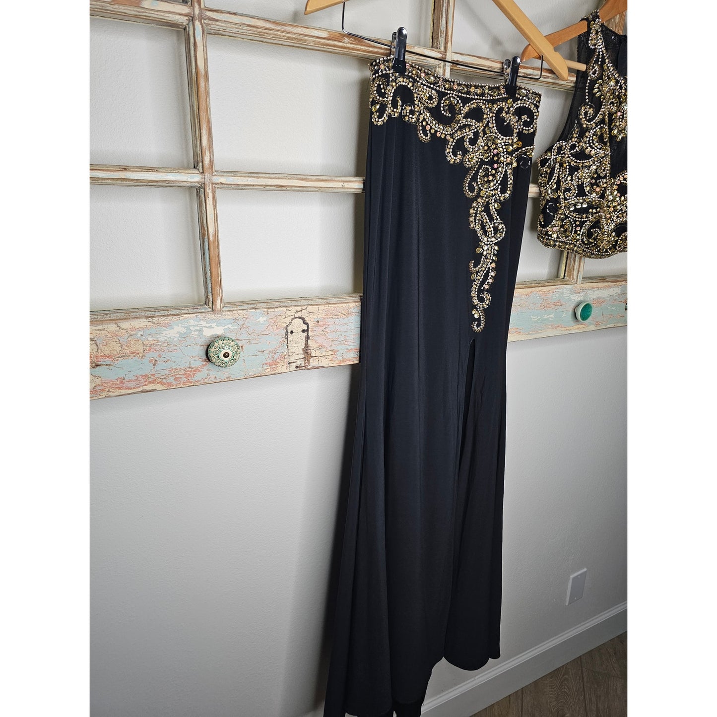 Formal Dress Camille La Vie Two Piece Sleeveless Gem With Long Skirt Ladies Size 2