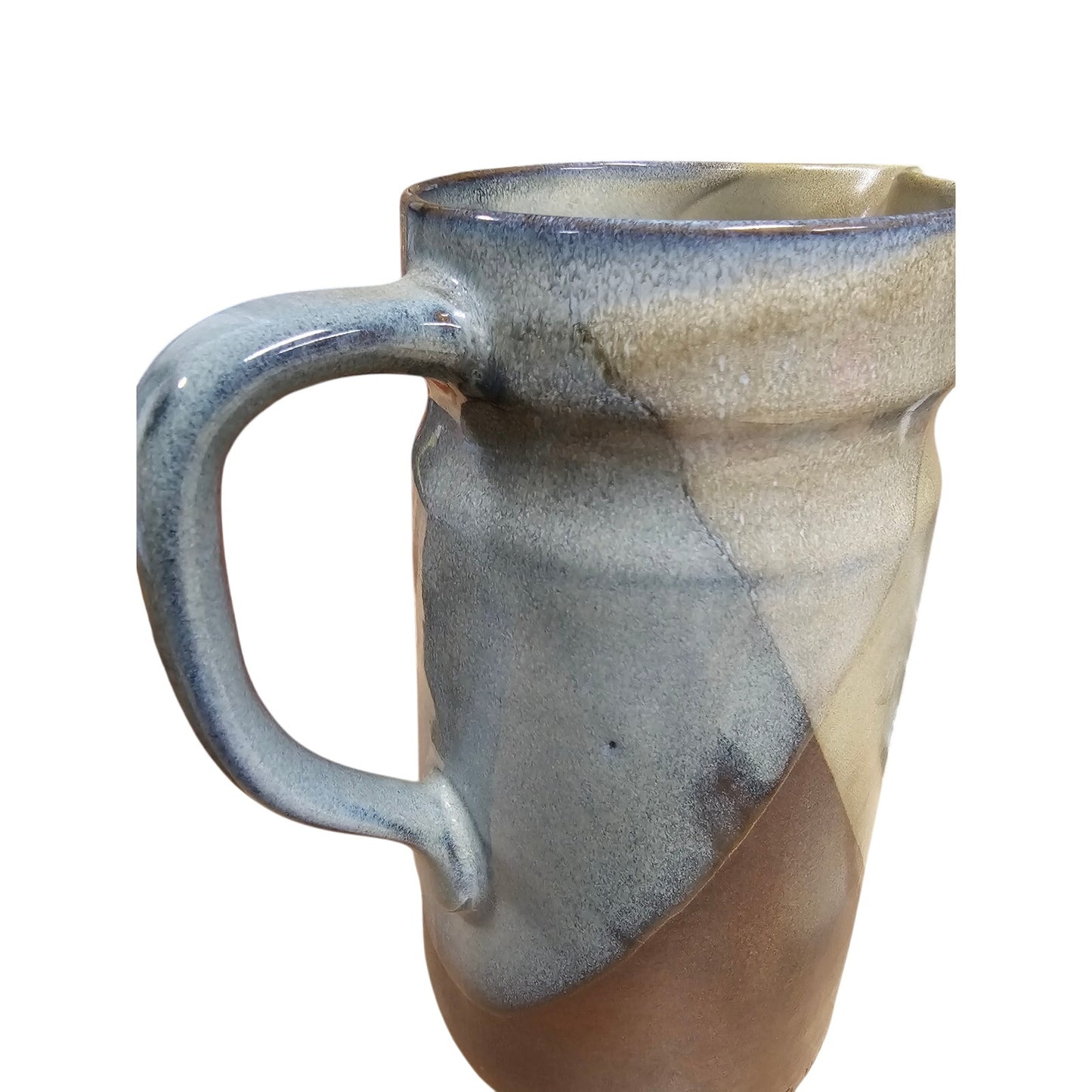 MCM Pottery Robert Maxwell Geometric Pitcher 5 1/2" X 9"