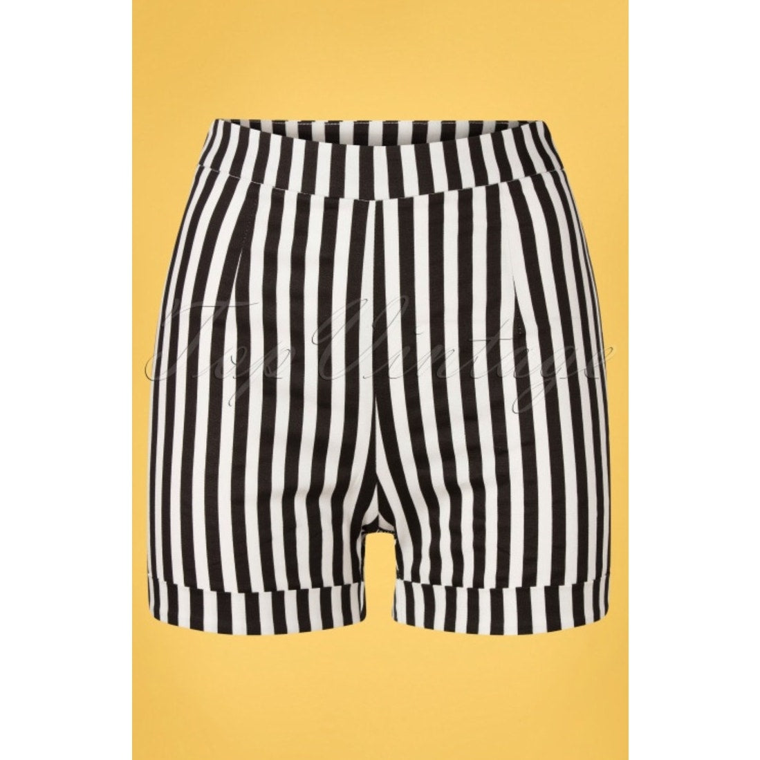 NWT Katakomb 50s Connie Striped Shorts in Black/White Size Medium
