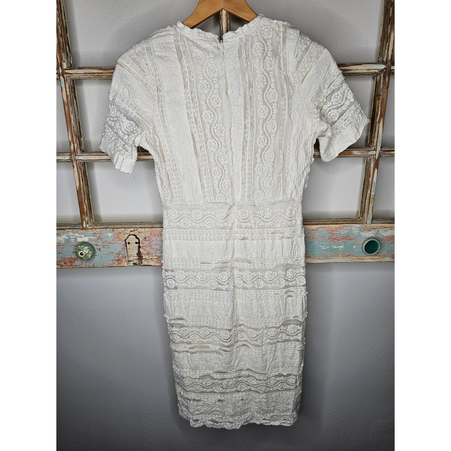 NWT Bebe Strappy Corset Style Dress with Lace Ladies size Small