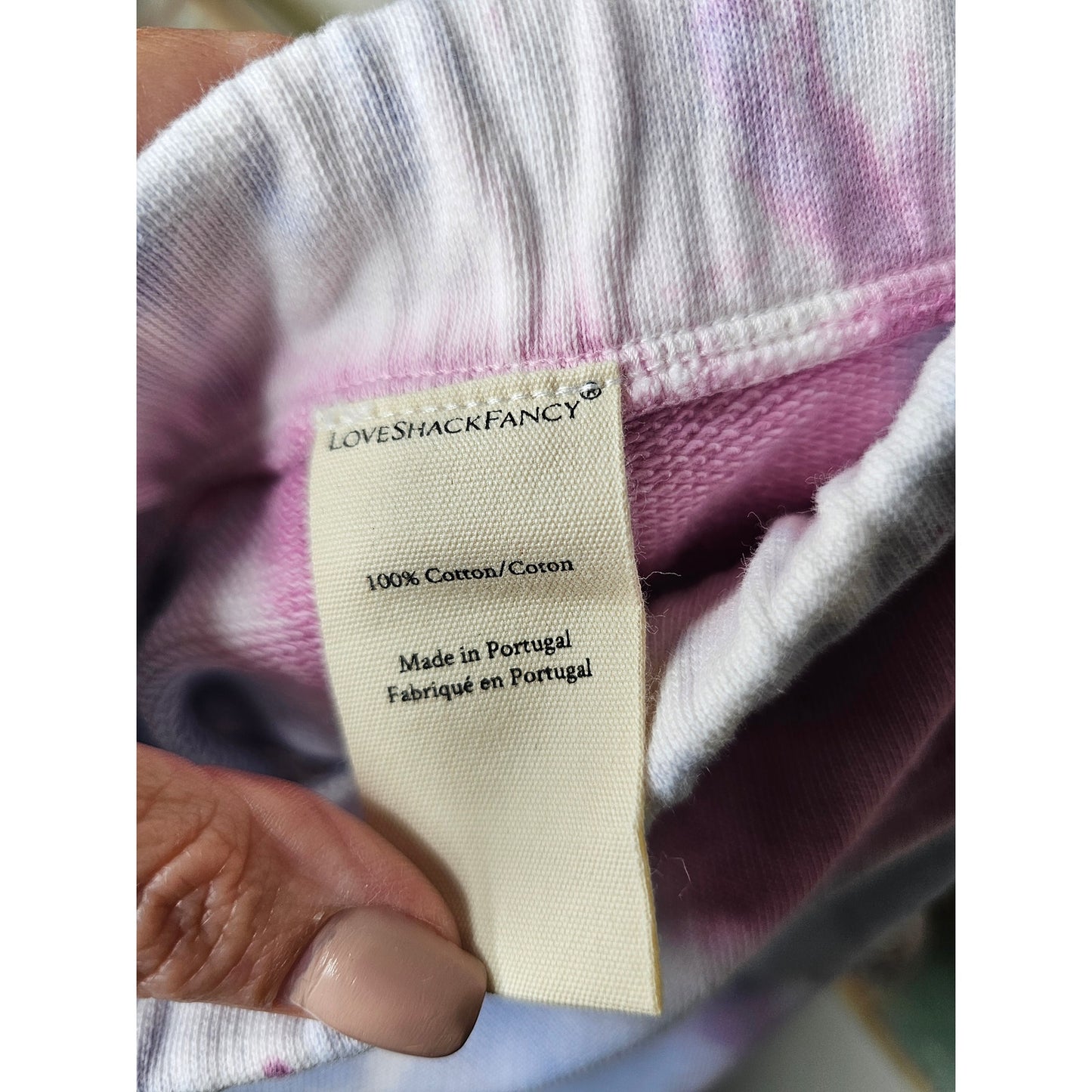 NWT LoveShackFancy Etty Sweatpant In Storm Tie-dye Ladies size Medium