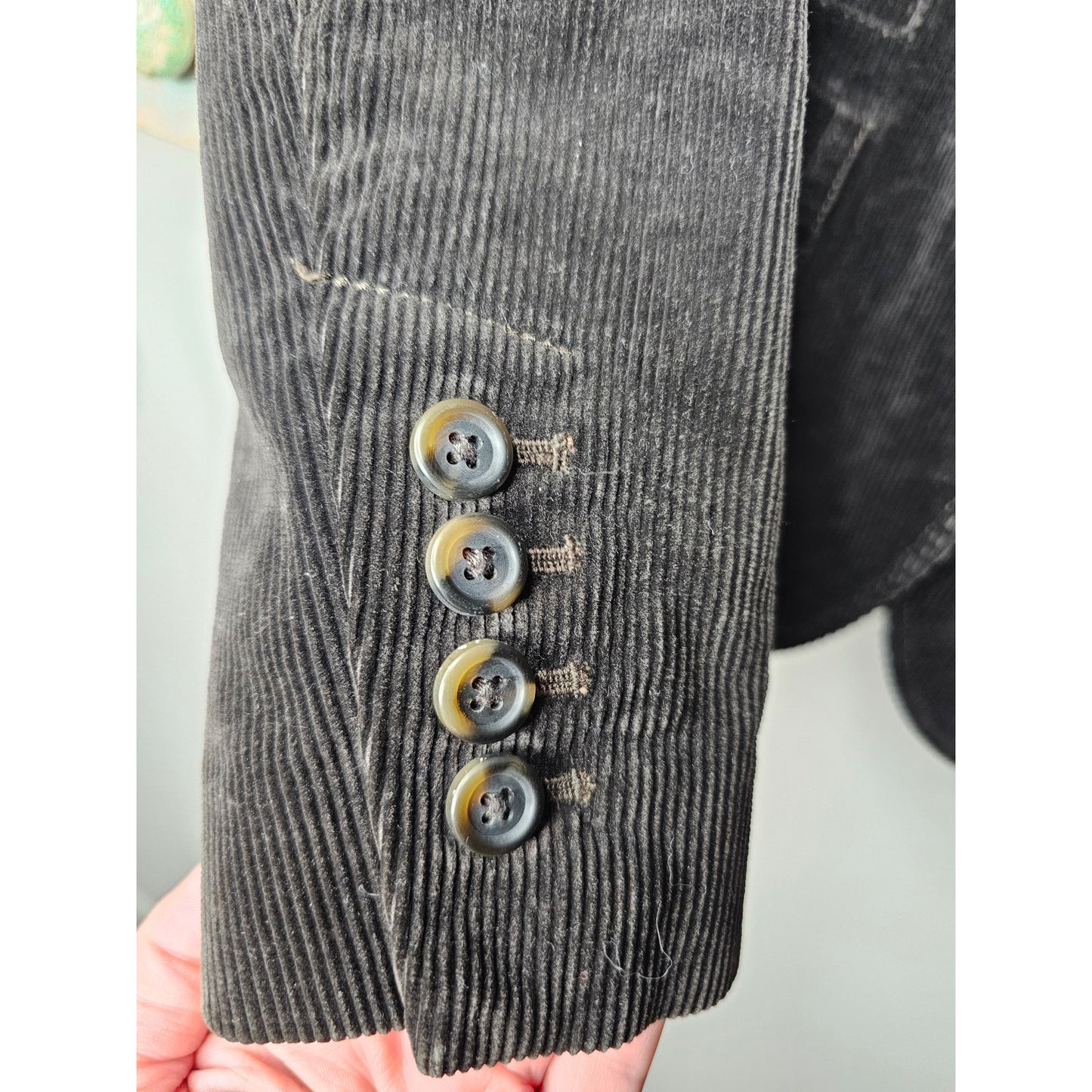 Gap Corduroy Brown Blazer 3 button closure ladies size 6