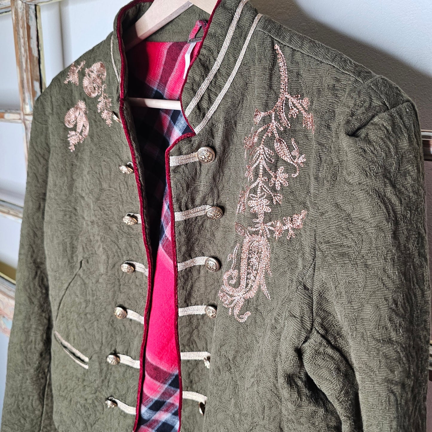Free People Lauren Band Military Vibe Jacket Ladies size Medium