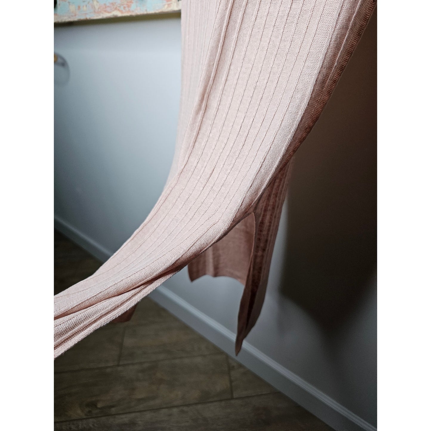 Linen 360 Linen Italian Yarn Midi Column Dress with Side Slits Size XS
