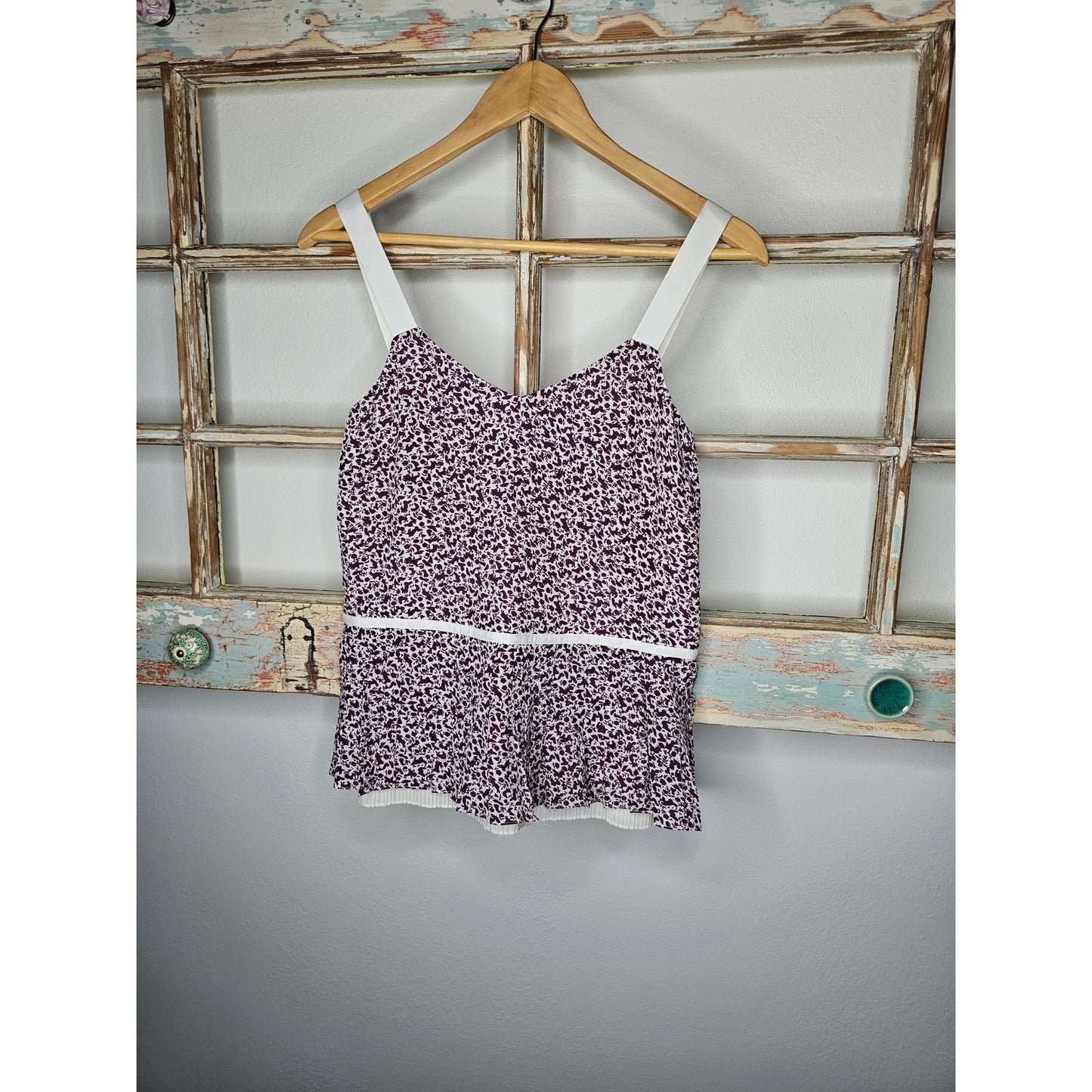NWT Grey Jason Wu Ribbon Strap VNeck Pleated Silk Cami Size 0