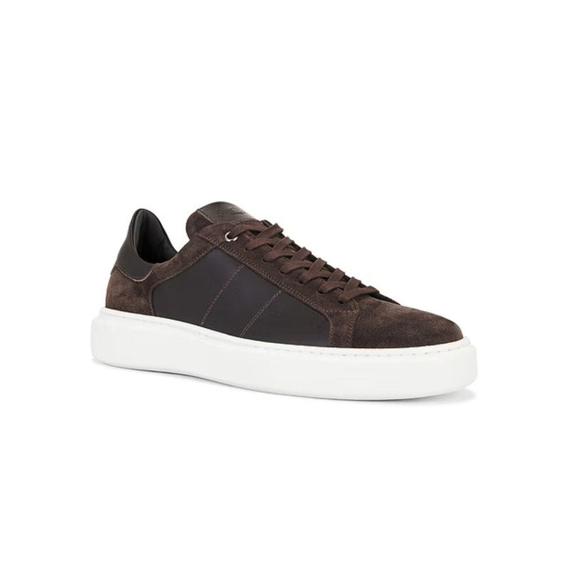 NIB Legend London Ace Italian Made Leather Chocolate Brown Sneaker size 10.5