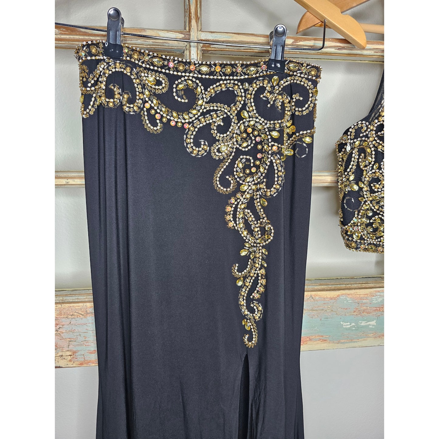 Formal Dress Camille La Vie Two Piece Sleeveless Gem With Long Skirt Ladies Size 2