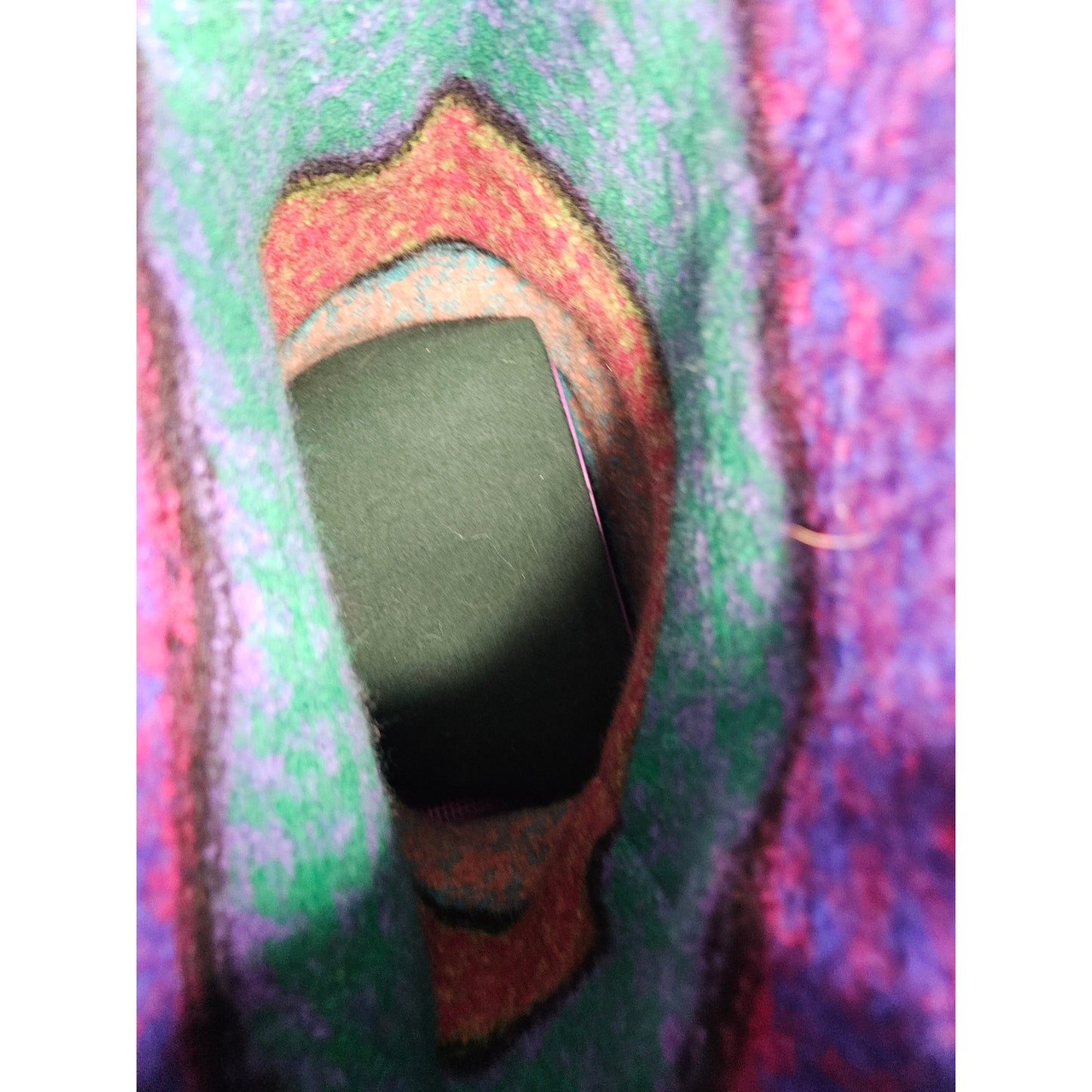 Vintage BOHO Shoulder/ Crossbody Vibrant Yarn Bag with feet