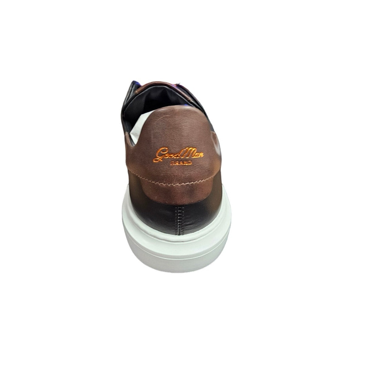 NIB Good Man Brand Legend London Black Sneaker with Brown Accent Men's size 10