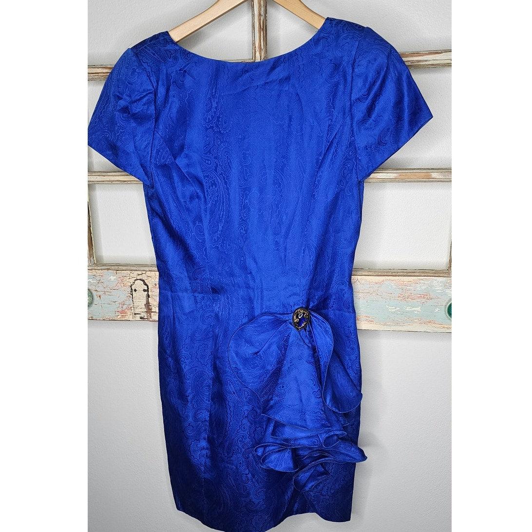 Vintage Morton Myles For Warrens Royal blue Ladies Small
