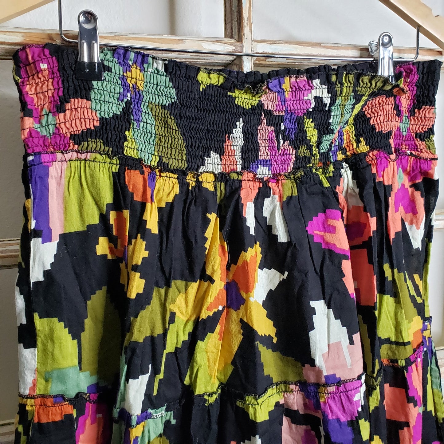 Floral Elastic Band skirt Chaundry KC ladies size large