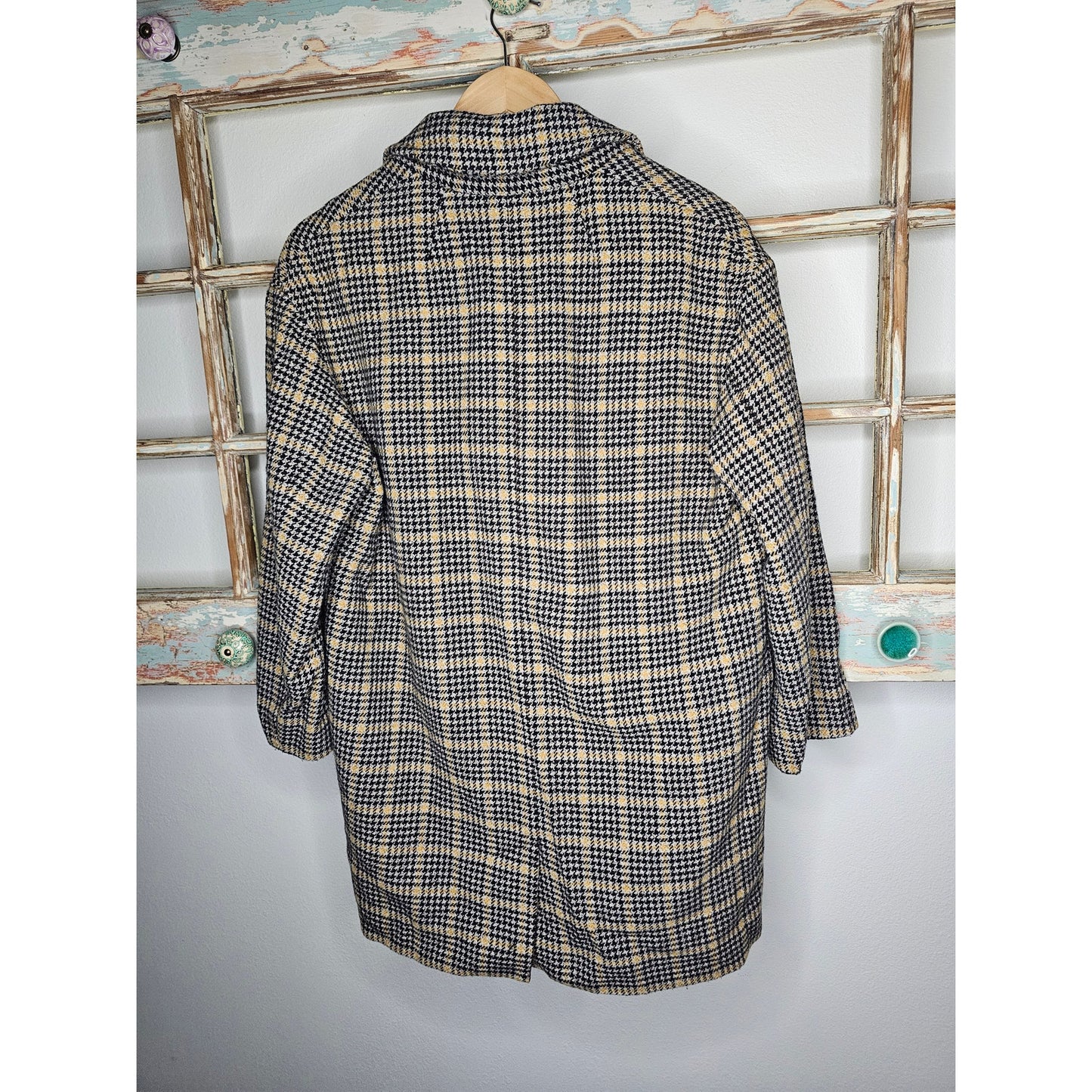 M.I.H Tweed Double Breasted Coat with pockets size Large