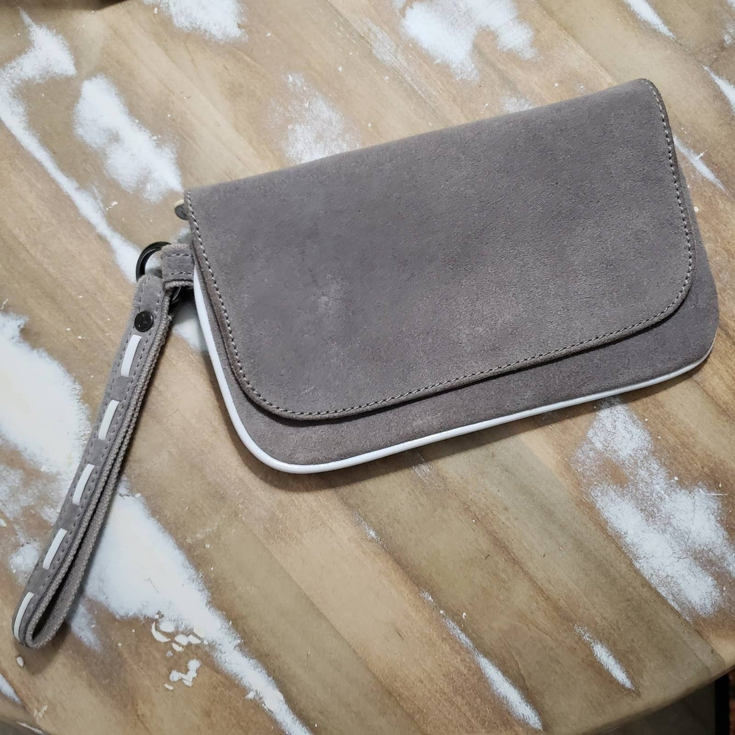 Proenza Schouler For Target Grey Suede Wristlet