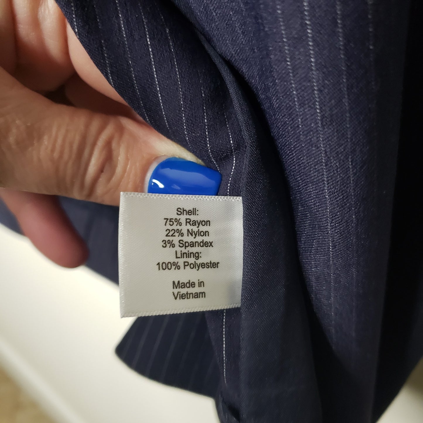 Lane Bryant Navy Blue With White Pinstripes Ladies size 22