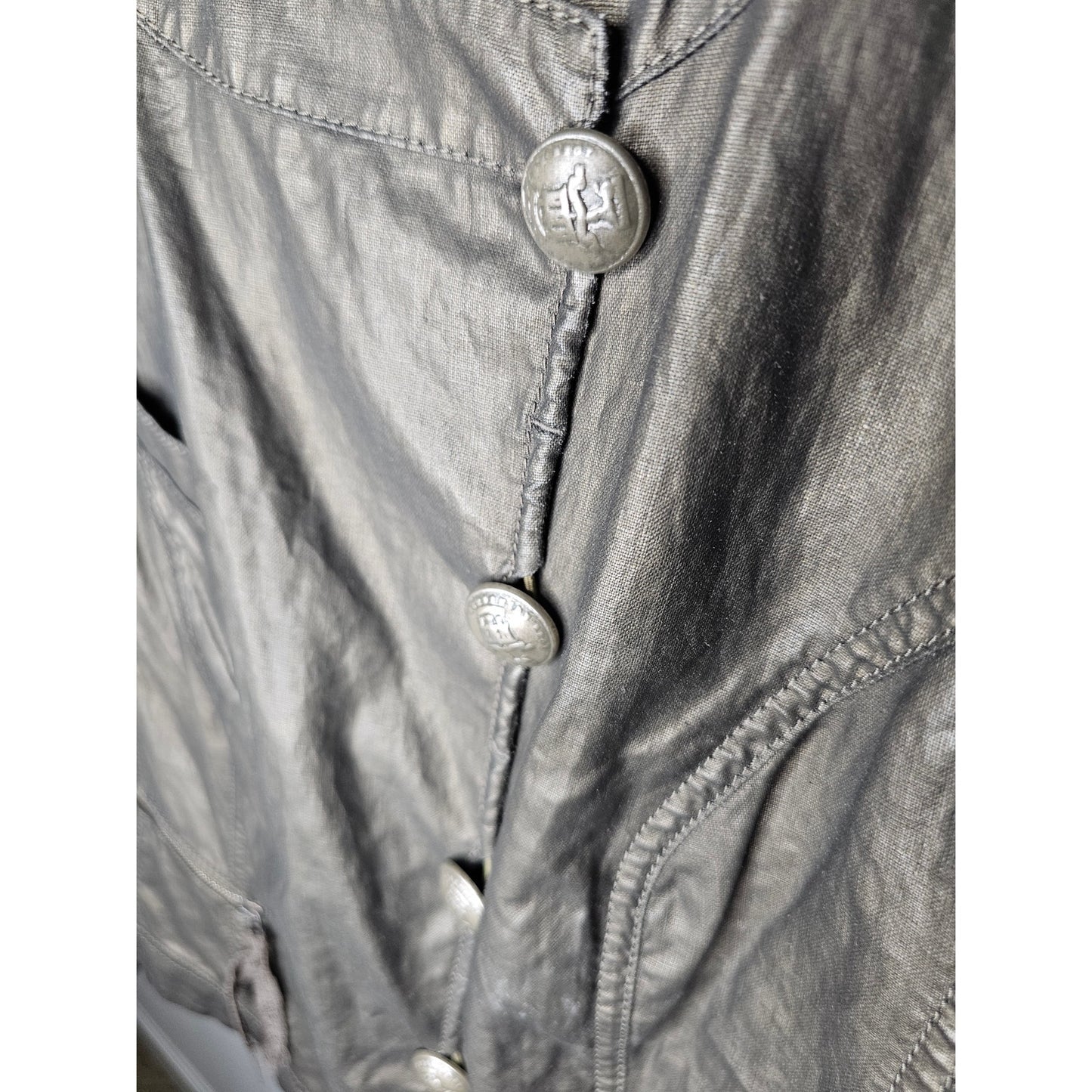 Luisa Cerano Linen Blend Button Up Jacket size 12