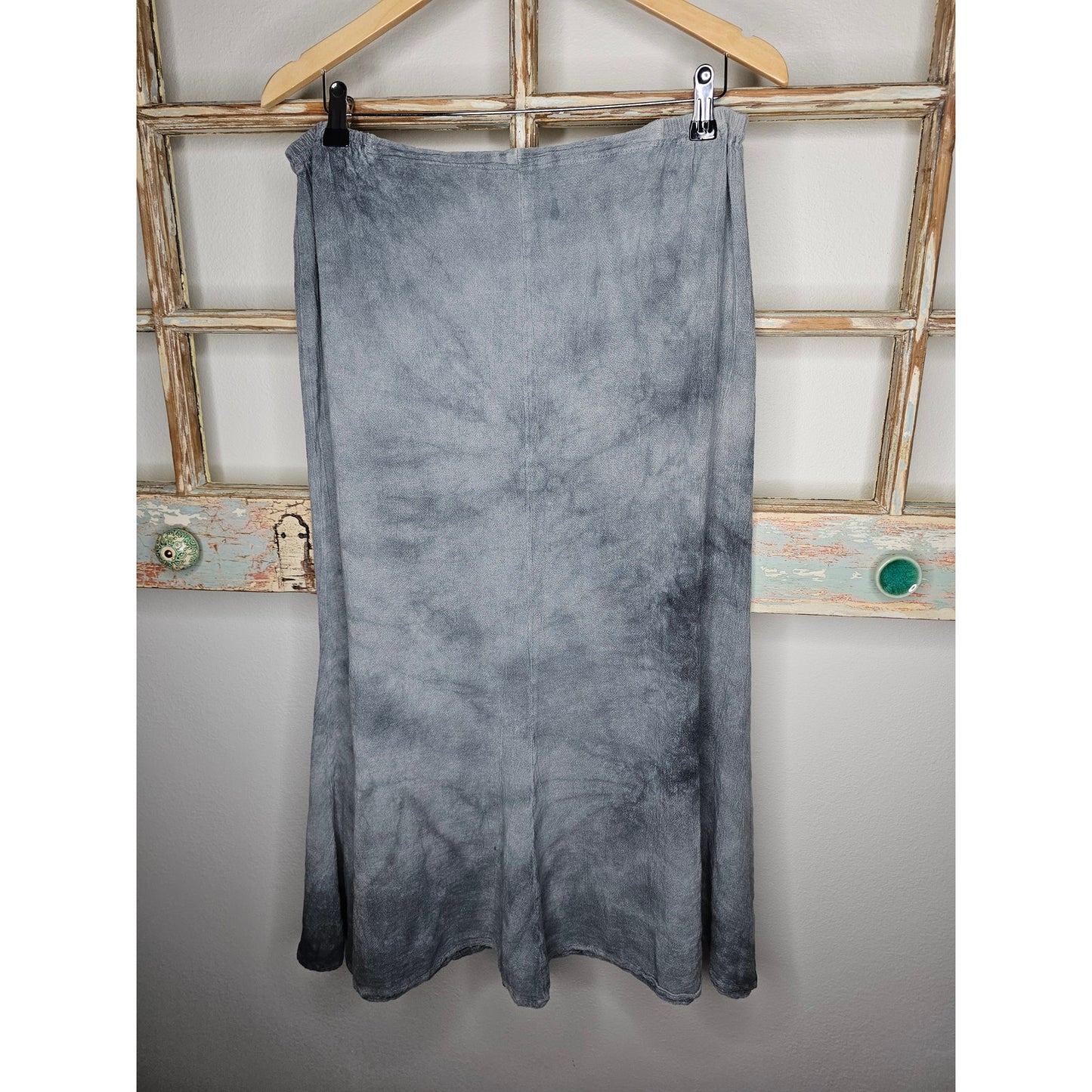 The Gauzeway Grey Washed Midi Skirt Ladies size 1= small/ medium
