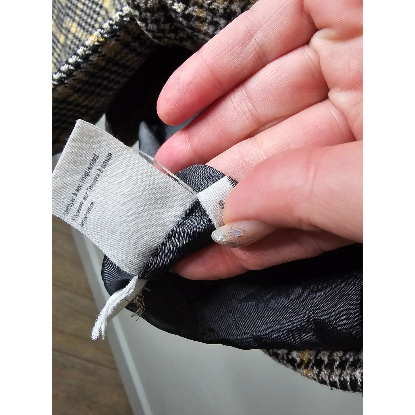 M.I.H Tweed Double Breasted Coat with pockets size Large
