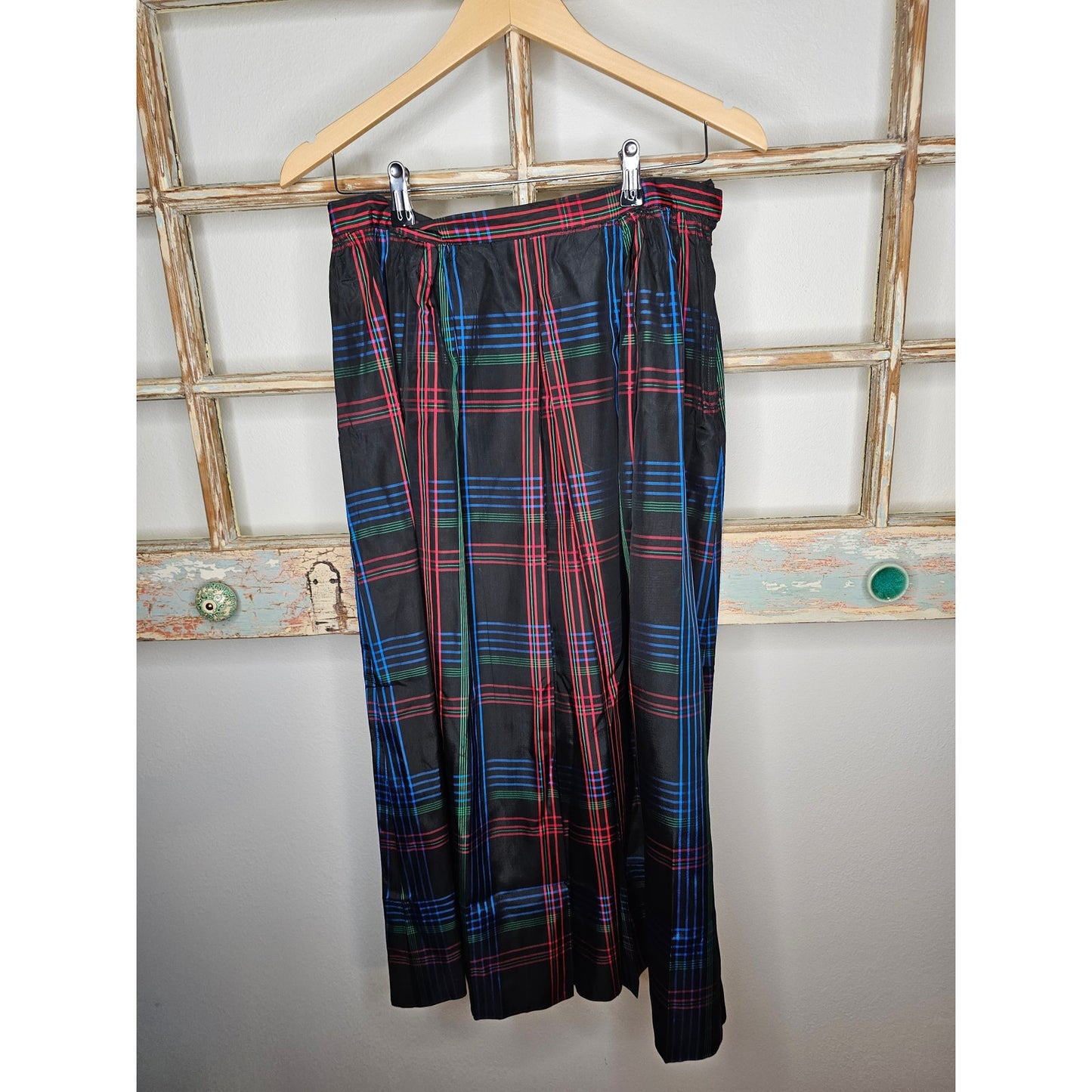 Saks Fifth Avenue Vintage Plaid Midi Skirt size 16