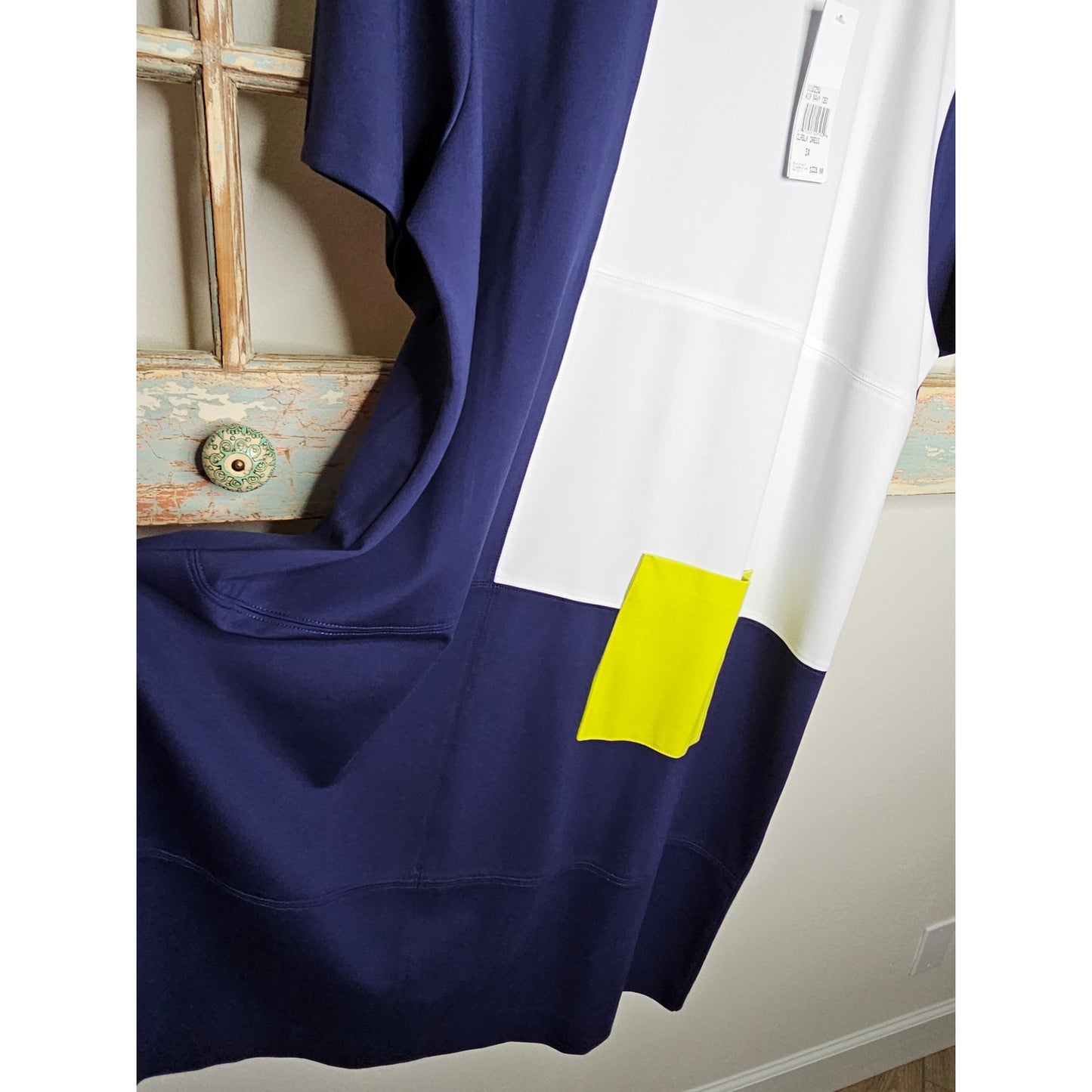 NWT Joan Vass Colorblock Sporty Dress Ladies size 3X