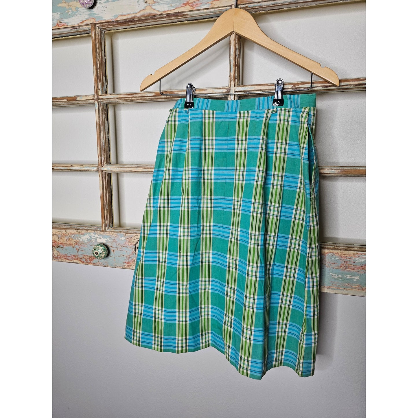 Vintage NWT Dead Stock Donath OF Boston Plaid Skirt size MEDIUM