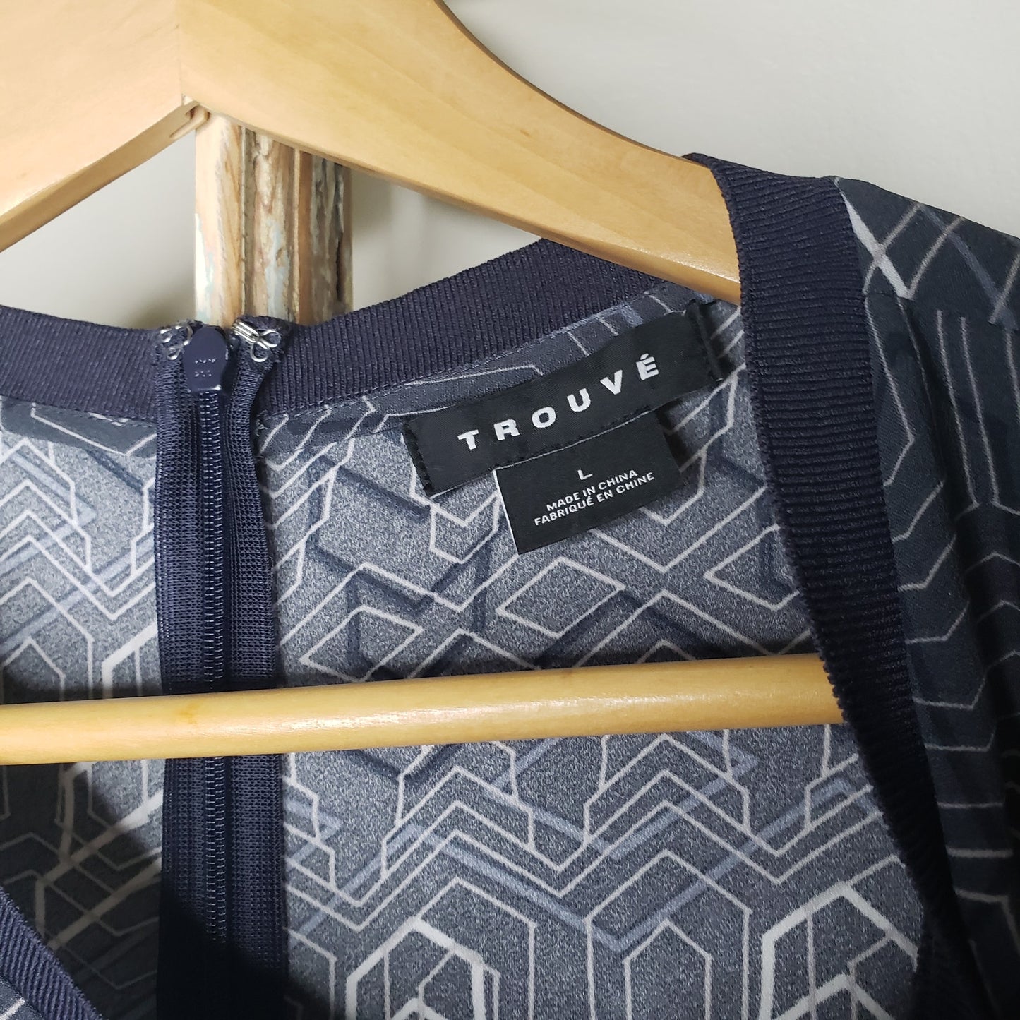 Trouve Geometric Cutout Dress ladies