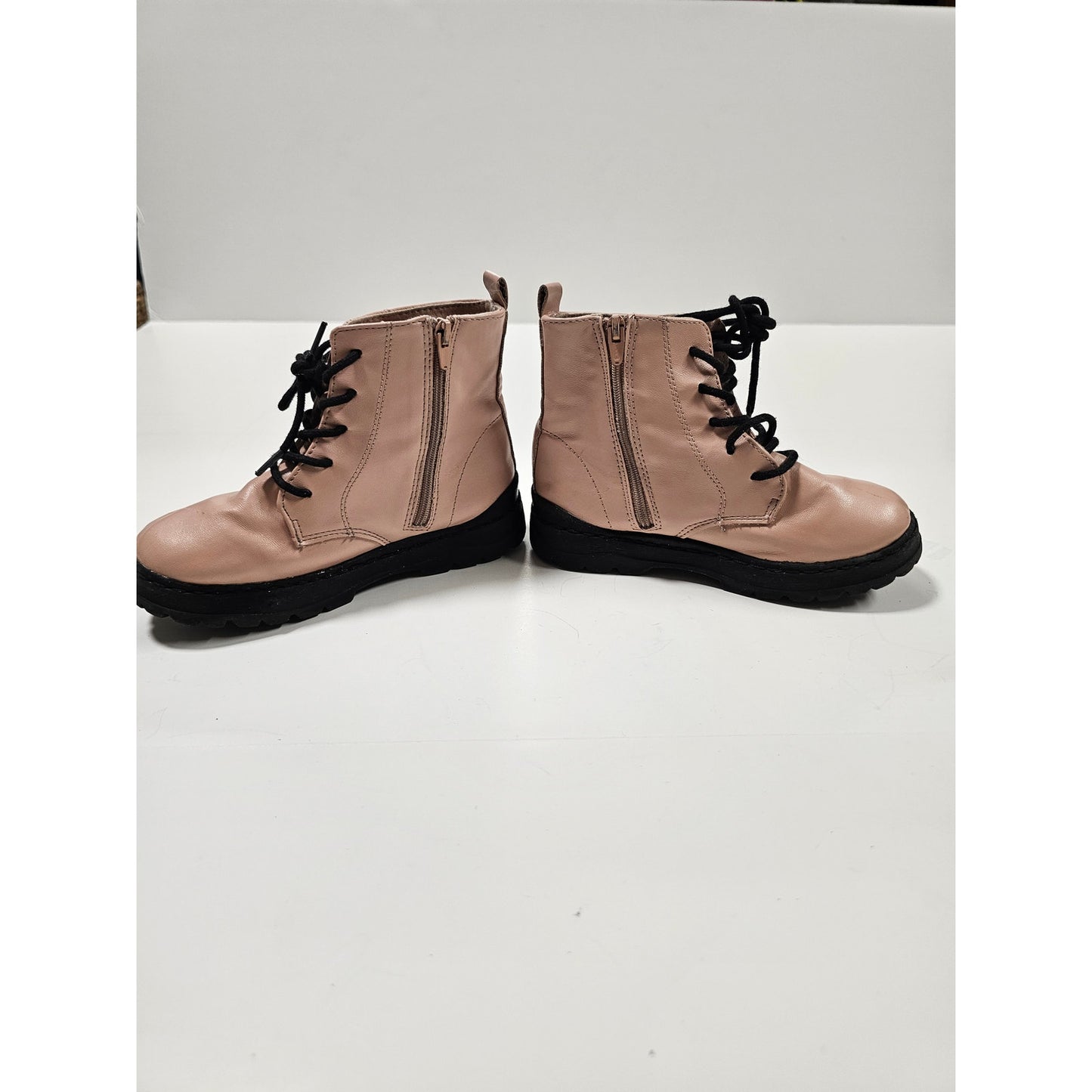 Little Girls Combat Boots Zara Pale Pink size 27 / US 10.5