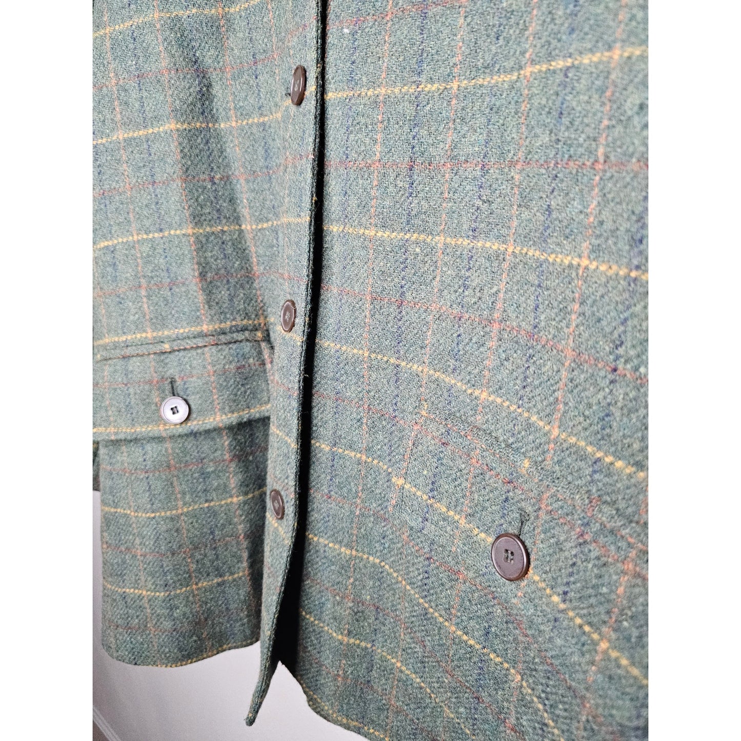 Vintage Wool Button Up Jacket Blazer by Benad Holzman Ladies size 10
