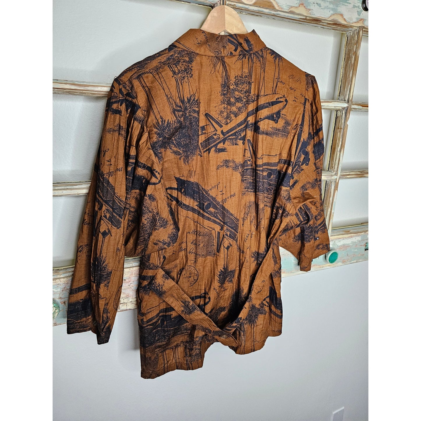 Vintage Cotton Aviation Double breasted blazer with pockets size 8