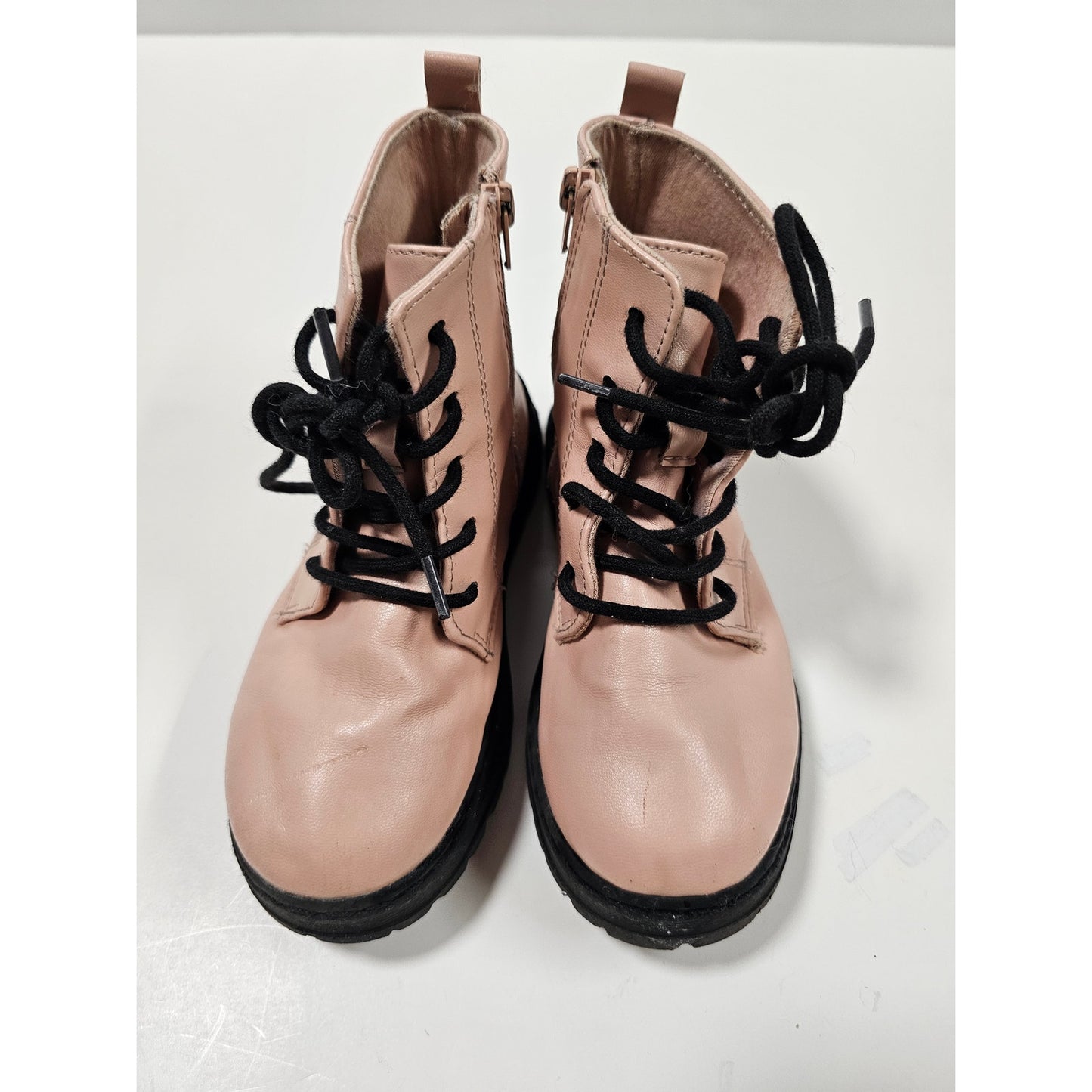 Little Girls Combat Boots Zara Pale Pink size 27 / US 10.5